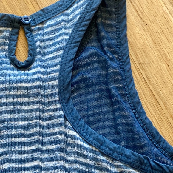 Blue and White Striped Sundress - Picture 3 of 4